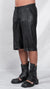 DAVID'S ROAD x VANDERWILT - Leather shorts with front seam