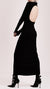NOSTRA SANTISSIMA - Maxi dress with open back, in black