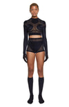 DSTM - SOLTA CROP TOP, IN VELVET