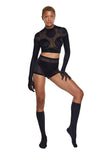 DSTM - SOLTA CROP TOP, IN VELVET