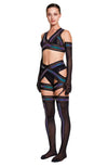 DSTM - ONYX SUSPENDER BELT, REFLECTIVE