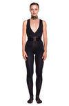 DSTM - ANUT PATENT LEATHER BELT, IN BLACK