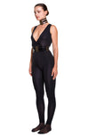 DSTM - ANUT PATENT LEATHER BELT, IN BLACK