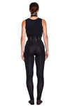 DSTM - ANUT PATENT LEATHER BELT, IN BLACK