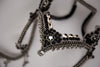 OBJECT AND DAWN - JAS MODULAR HEADPIECE W/10 FAN TASSELS, FACE CHAIN, 2 SIDE MOONS