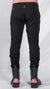DAVID'S ROAD - Jersey slim pants with front seam, in black