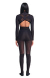 DSTM - JUNG LONG SLEEVE CROP TOP, IN BLACK