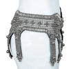 OBJECT AND DAWN - KHUTULUN MODULAR GARTER BELT IN SILVER