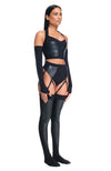 DSTM - LA MUSE BRA VEGAN LEATHER, IN BLACK