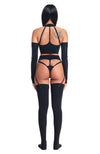 DSTM - LA MUSE BRA VEGAN LEATHER, IN BLACK