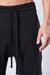 THOM KROM - drop crotch trousers MST 401, in black