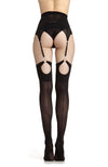 DSTM - EL DIABLO STOCKINGS, IN BLACK