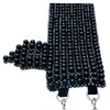 OBJECT AND DAWN - ELOHIM CLAVICLE CHOKER IN JET, IN BLACK
