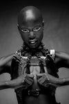 OBJECT AND DAWN - EINGANA MODULAR CHOKER W/REMOVABLE TASSELS in black