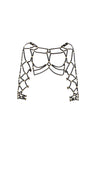 DSTM - SHIBARI BOLERO TOP, IN BLACK AND GOLD